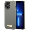 Guess GUHMP13XSPLG iPhone 13 Pro Max 6,7 szary/grey hard case Silicone Logo Plate MagSafe